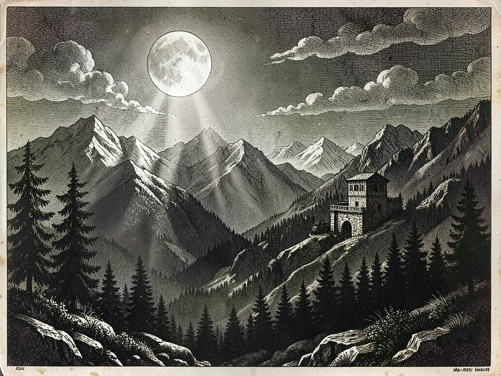 Lunar Silence and the Falling Quicksilver: A Nocturnal Chronicle from the Carpathian Veil
