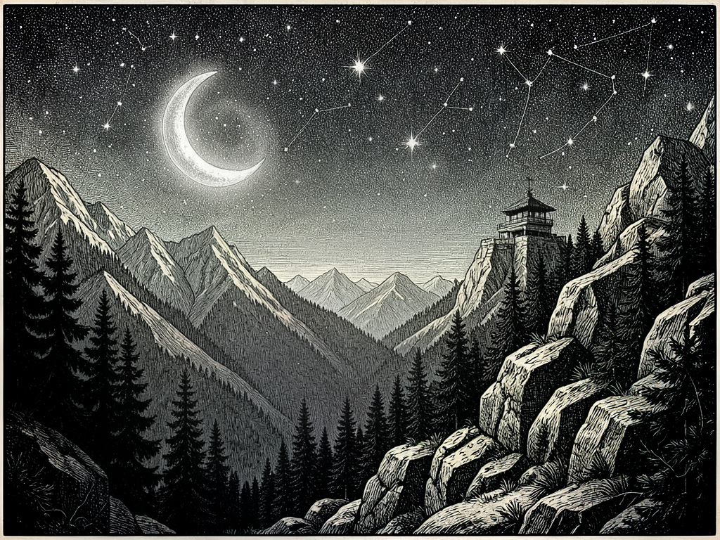 Celestial Lamps and the Whispering Mist: A Nocturnal Chronicle of the Carpathian Firmament