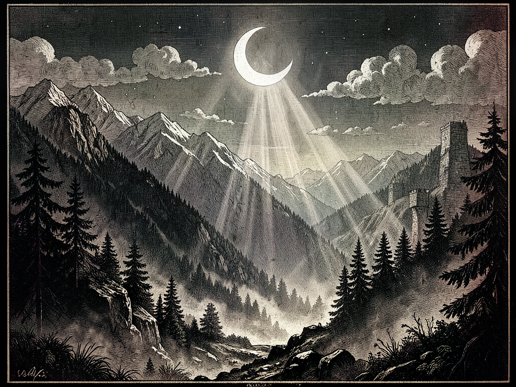 Royal Meteorological Chronicle: Nocturnal Spectral Fog under Waxing Crescent