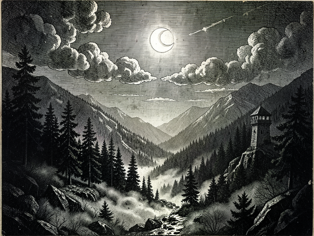 Royal Meteorological Chronicle: Nocturnal Spectral Fog under Waxing Crescent
