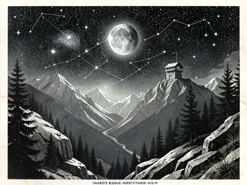 Royal Meteorological Chronicle: Starry Firmament under Waxing Gibbous