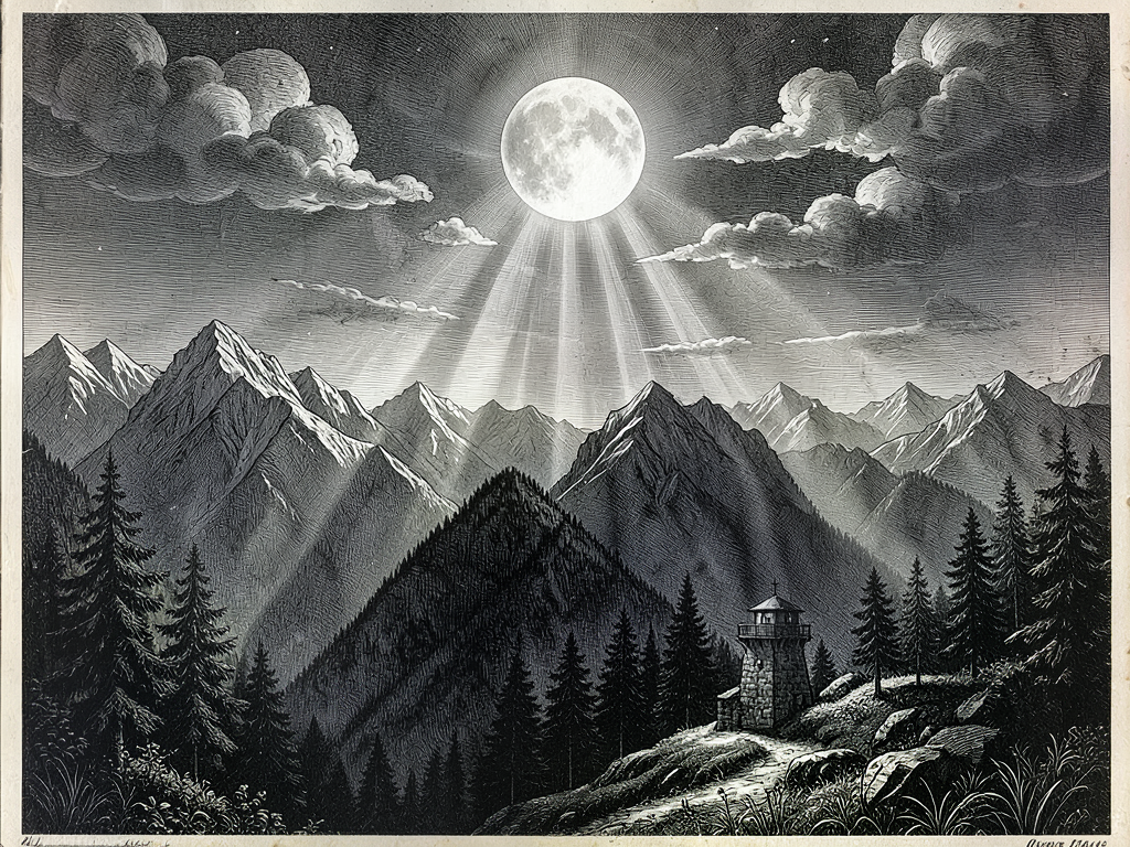 The Carpathian Chronicle: A Nocturne of Mercurial Stillness and Lunar Clarity